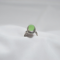 Anillo de plata 925 color verde lima - comprar online