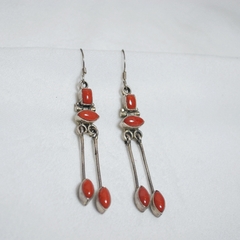 Aros colgantes Coral - comprar online