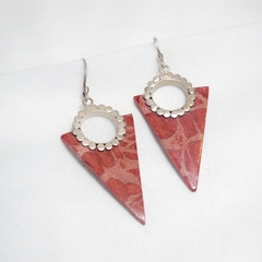 Aros triangulares Coral - comprar online