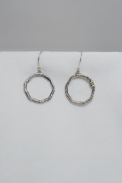 Aros circulos de plata - comprar online