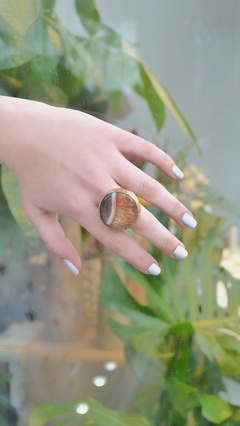 Anillo Zamak con piedra - comprar online