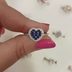 Anillos en pavé con forma de corazón S1032-056 en internet