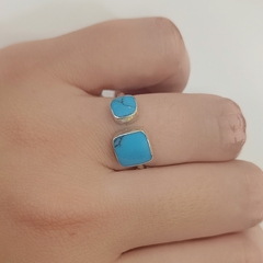 Anillos finos con turquesa - comprar online