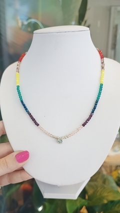 Cadena multicolor con cristales Swarovski - comprar online