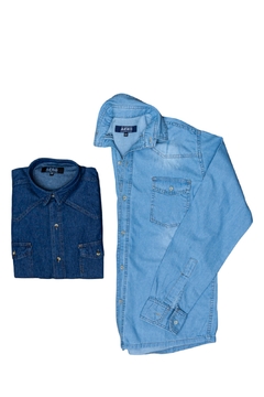 Camisa Manga Larga de Jean - comprar online