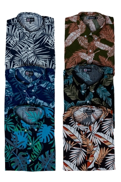 Camisa Manga Corta Fibrana Hawaiana - comprar online