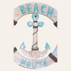 Salvavidas BEACH HOUSE con ancla en el centro - comprar online