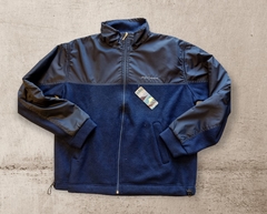 Campera de polar con impermeable Azul Marino