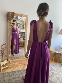 Vestido paz violeta (seda gucci) - tienda online