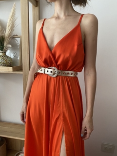 Vestido pampita naranja (Sedita) - comprar online