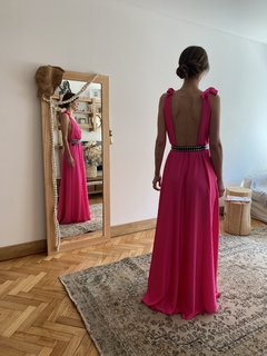 Vestido PAZ fucsia (seda gucci ) - Byfones