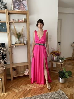 Vestido PAZ fucsia (seda gucci ) - comprar online