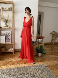 Vestido JUSTINA rojo (Sedita) - Byfones