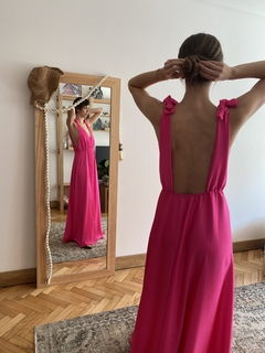 Imagen de Vestido PAZ fucsia (seda gucci )