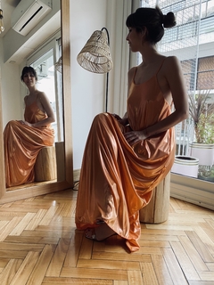 Vestido EMILIA (metal naranja )