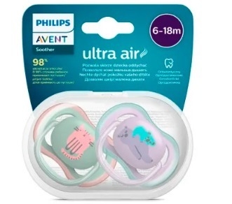 Avent Philips Chupete Ultra Air 6-18 M Nene X2