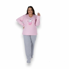 Imagem do Pijama Canelado Plus Size