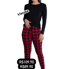 Pijama Xadrez Viscose