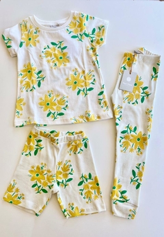 pantalón flores amarillas - comprar online