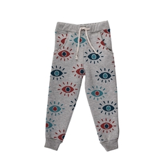 pantalón ojos rojo azul con frisa - comprar online