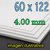 SINTRA/SINTRIA 4MM BLANCO  60 X 122 PVC ESPUMADO