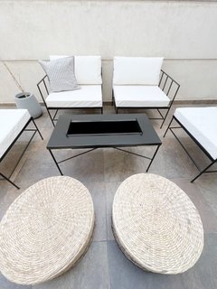 Living de exterior: sillones y mesa ratona - Algodón Concept Store