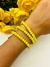 Pulsera elástica cristal facetado amarillo