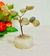 Árbol mini de ágata marrón con base piedra