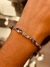 Pulsera de plata con marquesita y circonia violeta