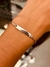 Pulsera de plata chapita para grabar