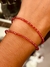 Pulsera de plata con circonias rojas