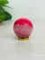 Esfera de piedra natural de agata fucsia