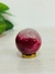 Esfera de piedra natural de agata fucsia