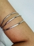 Brazalete tres vueltas plateado