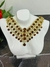 collar de fiesta strass grande marron