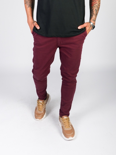 ED Pantalon Chino Import Bordo (PA0382)