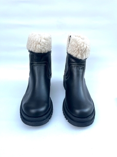 Bota de cuero con corderito Madero (4009) - comprar online