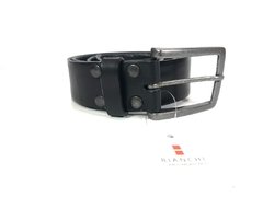 Cinturón de cuero negro Bianchi (617) en internet