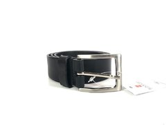Cinturón de cuero negro Bianchi (7031) - comprar online