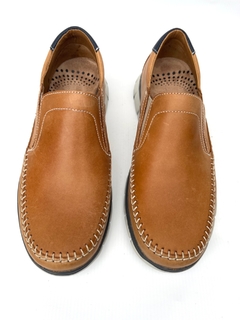 Náutico de cuero con elásticos Cavatini (70-5127) - Calzados Miguel Angel - Zapatos de cuero
