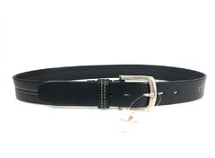 Cinturón de cuero negro Bianchi (3111) - Calzados Miguel Angel - Zapatos de cuero