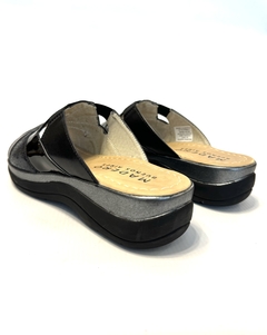 Chinela de cuero combinada Madero (1108) - Calzados Miguel Angel - Zapatos de cuero