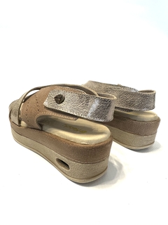 Sandalia de cuero combinada Keady (4101) - Calzados Miguel Angel - Zapatos de cuero