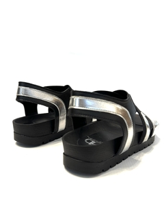Sandalia de cuero con elásticos Micadel (Mora) - Calzados Miguel Angel - Zapatos de cuero
