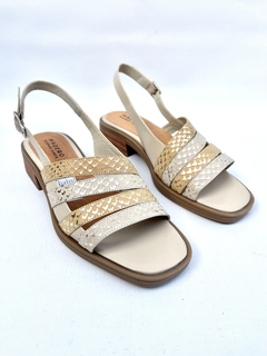 Sandalia de cuero combinada Madero (2100) - comprar online