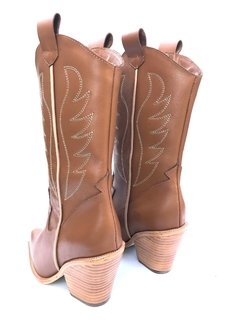 Bota de cuero texana caña alta Gravagna (6002) - Calzados Miguel Angel - Zapatos de cuero