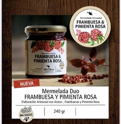 Mermelada Artesanal Frambuesa & Pimienta rosa 