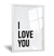 Cuadros de Frases y Palabras - INDIVIDUAL - I Love You - comprar online