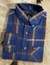 Camisa Masculina ML - Azul e Marrom - Os Vaqueiros