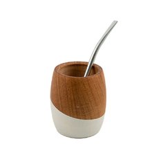 MATE MADERA BASE PINTADA - comprar online